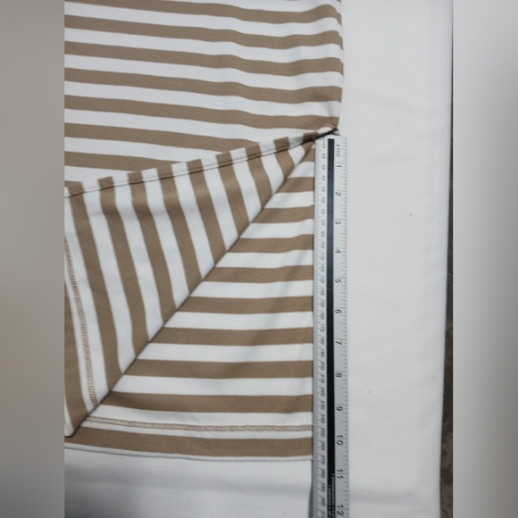 Haven Well Within Organic Cotton Striped T-Shirt Midi Dress. Size L NWT - Picture 10 of 11